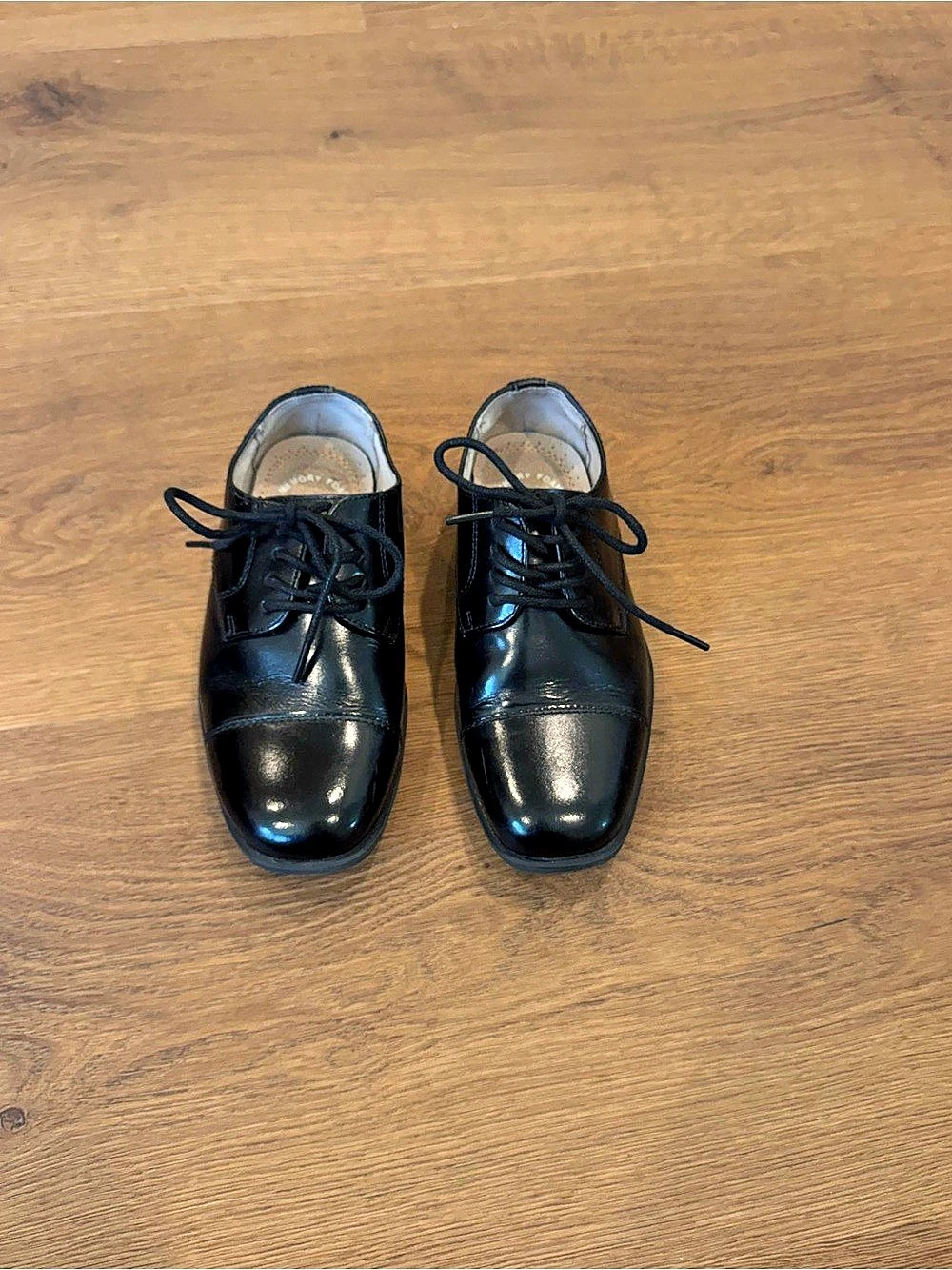 Black Lace-Up Oxfords